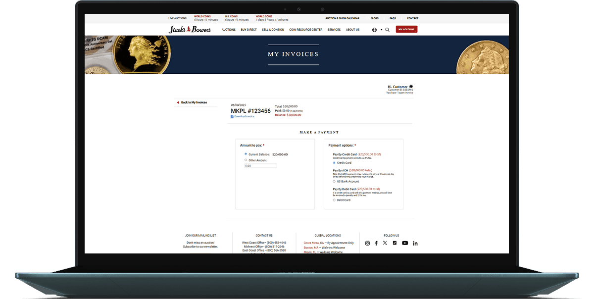 Secure Payment and Invoice Processing